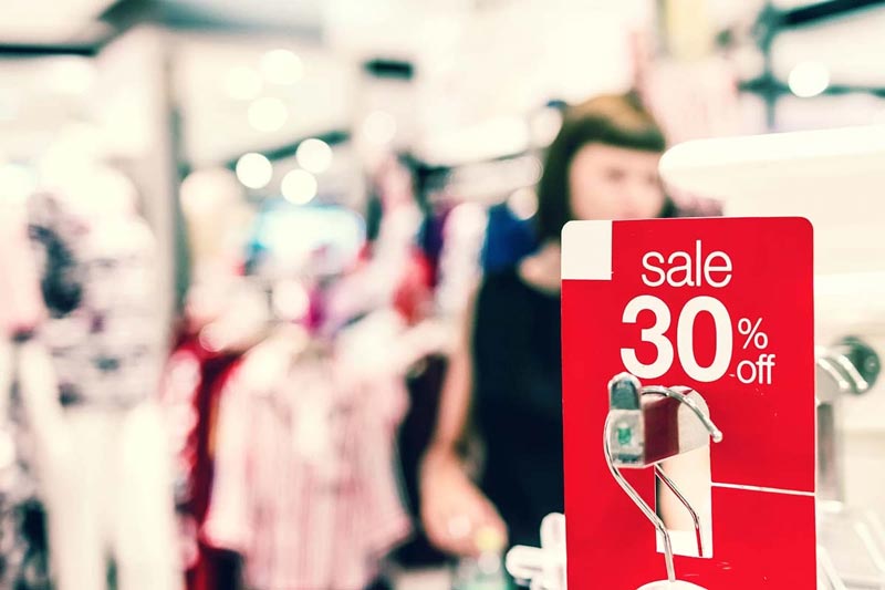 retail business store sale sign as part of inbound marketing strategy
