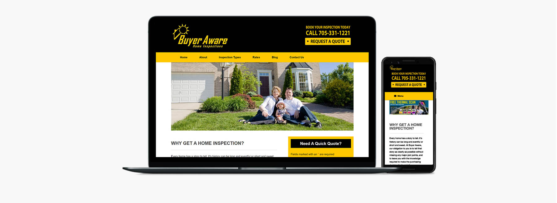 Buyer Aware Website Portfolio Panel