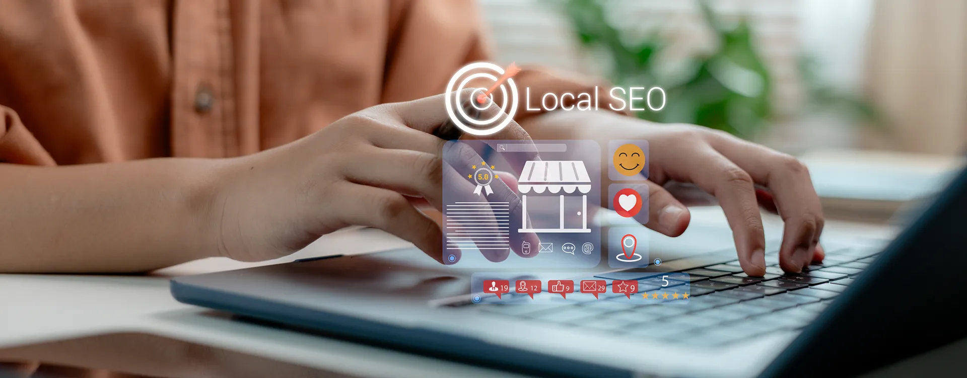 Business owner looking up local SEO strategies for small businesses in Barrie and Simcoe County